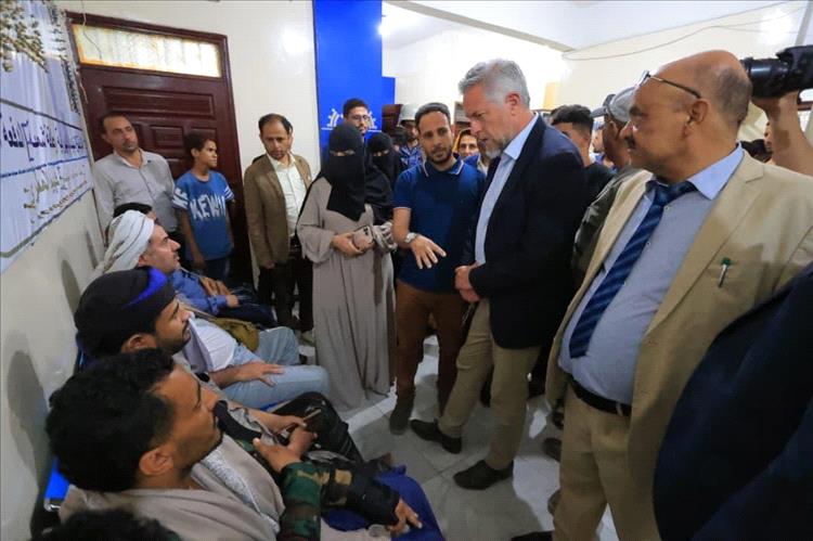 وفد الاتحاد الأوروبي يزور معهد "احتراف" للتدريب والتأهيل بتعز