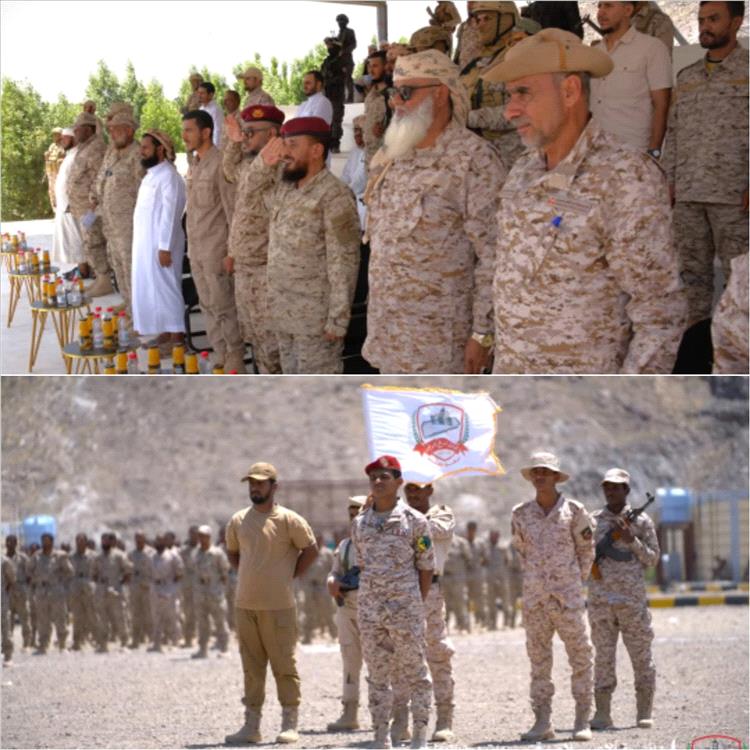 عرض عسكري لقوات درع الوطن في عدن احتفاءً بتخرج وحدات استجدادية