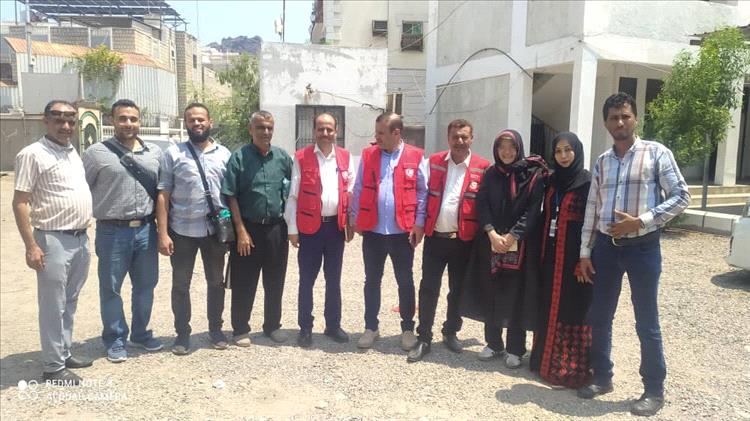 وفد اللجنة الدولية للصليب الأحمر والهلال الأحمر (المركز الرئيسي) يزور فرع جمعية الهلال الأحمر اليمني في عدن