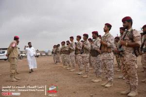 استعراض عسكري للشرطة العسكرية بدرع الوطن واللواء اللحجي يؤكد: الانضباط أساس الجاهزية