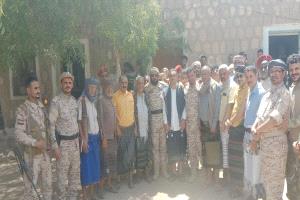 العميد الركن علي حسن الجهوري يعقد لقاءً في ردفان ويؤكد على أهمية الحضور والتنمية وتوحيد الجهود