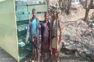 مامور مديرية رصد الشيخ ياسر العمودي يجري زيارة تفقدية لمزارع وادي اقطي وجمعيتها بيافع