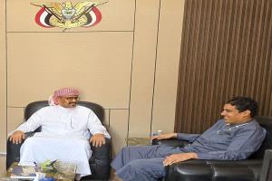 التميمي يبحث مع رئيس جهاز محو الأمية سبل تعزيز التعاون المشترك