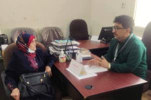 مدير صحة الموانئ يبحث مع مدير التأهيل والتدريب بمكتب صحة عدن سبل التعاون المشترك