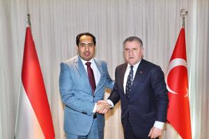 نايف البكري يبحث مع نظيره التركي تعزيز التعاون في مجالي الشباب والرياضة