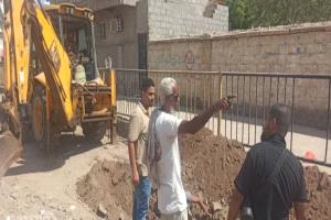 تنفيذ أعمال ميدانية لتعزيز خدمات المياه في مديرية صيرة