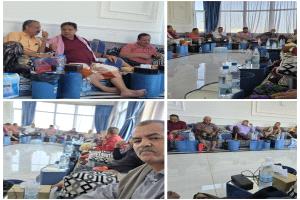 بحضور المناضل الفلسطيني ابو رجب .. القضية الفلسطينية في رحاب مجلس السفير فضل الحنق