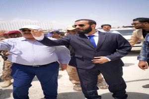 محافظ أبين يزور مشروع سد حسان ويشيد بمستوى الإنجاز المحقق