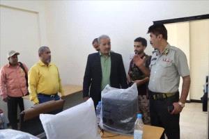 رئيس مصلحة الأحوال المدنية يتفقد التجهيزات لافتتاح الفرع بمديرية التواهي