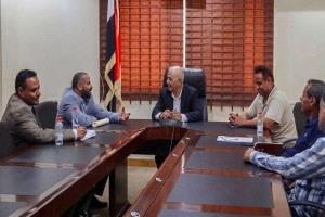 وزير المياه والبيئة يناقش مع محافظ الضالع الوضع المائي والبيئي