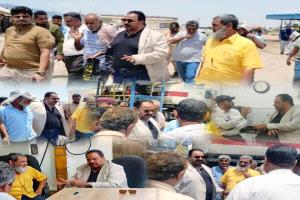 مدير عام شركة النفط بعدن يتفقد سير العمل ومستوى تنفيذ المشاريع القائمة في منشأة البريقة