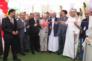 نائب وزير الأشغال يفتتح معرض عدن الثالث للإعمار والبناء 2026م