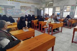 جمعية جربان لمستخدمي المياه تستقبل لجنة المتابعة والتقييم التابعة لمنظمة كير العالمية في تعز