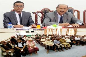 وكيل حضرموت يناقش أوضاع القطاع الزراعي بالوادي والصحراء