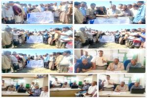 مدير عام قعطبة الشاعري يضع حجر الأساس لوحدة صحية سليم بتمويل من السلطة المحلية بالمديرية