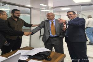 مدير العلاقات العامة بمؤسسة عدن الغد للإعلام يزور البنك اليمني للإنشاء والتعمير ويطّلع على نشاطه في عدن