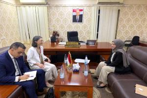 وزيرة الشؤون القانونية تبحث مع السفيرة الفرنسية آفاق التعاون المشترك وتعزيز البناء المؤسسي