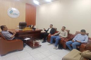 د.حَيمد ومؤسسة يماني يناقشان سير عمل مشروع تحسين خدمات المياه الممول من مركز الملك سلمان للإغاثة