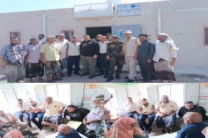 وفد من الخدمات الطبية وخلية الأعمال الإنسانية للمقاومة الوطنية يزور خور عميرة للاطلاع على الاحتياجات الصحية،