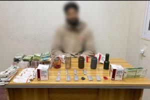 المقدم مياس الجعدني: ضبطنا متهماً متلبساً بحيازة مواد مخدرة وعبوات متفجرة بعدن