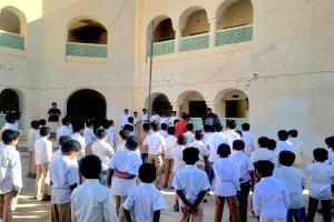 مدرسة المجد بلنف تنظم إذاعة صباحية توعوية عن مرض الحصبة