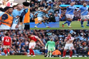 مانشستر سيتي يحقق فوزا مثيرا على آرسنال ويشعل الصراع على صدارة البريميرليج