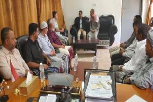 مدير عام القطن يلتقي بمدير عام المؤسسة العامة للكهرباء بوادي وصحراء حضرموت