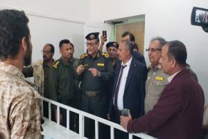 وفد رفيع المستوى من وزارة الداخلية يفتتح النظام الإلكتروني للأحوال المدنية في يافع المفلحي