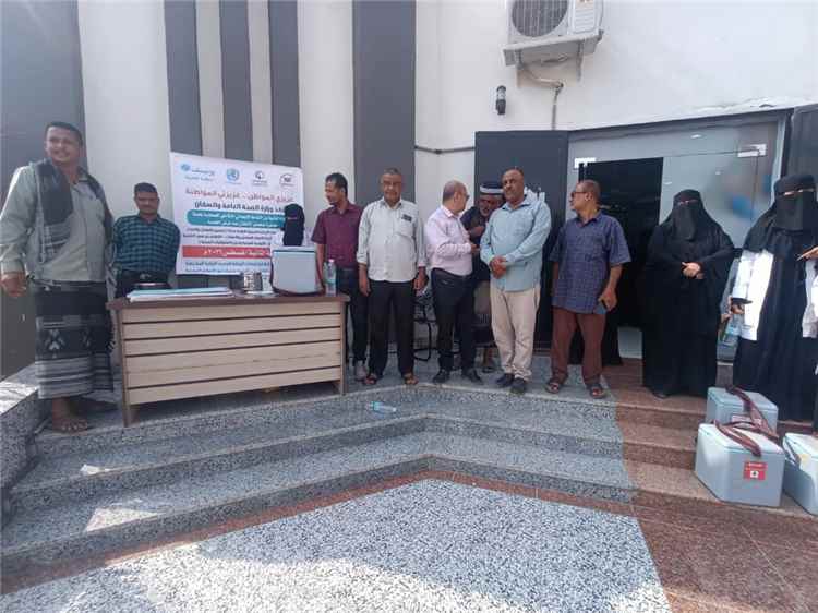 تدشين المرحلة الثانية للنشاط الإيصالي التكميلي للتحصين وحملة تحصين الأطفال ضد الحصبة بمديرية تبن