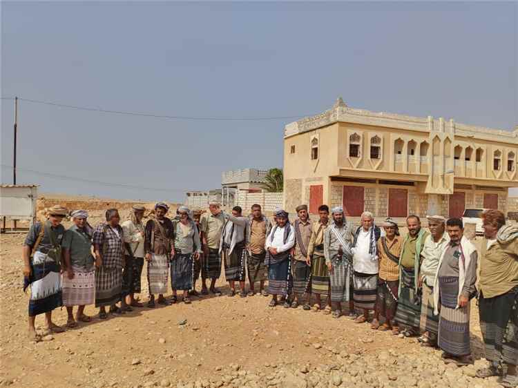 وفد قبلي من المراقشة بأبين يصل حضرموت لتقديم العزاء في وفاة سعيد الثعيني