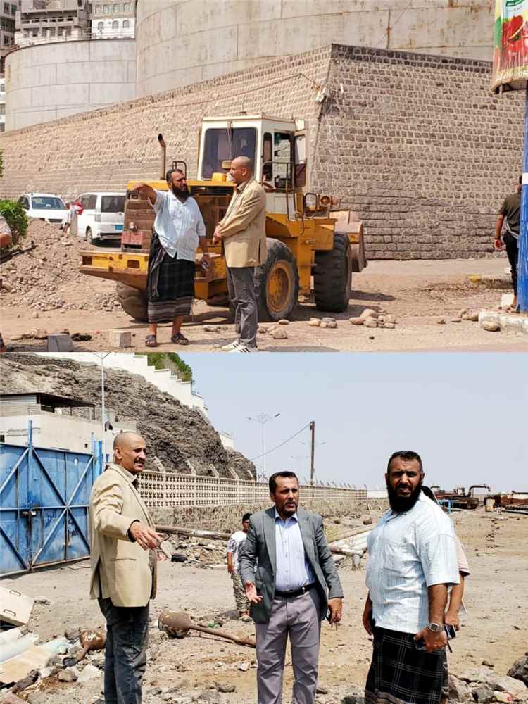 لتطوير البنية التحتية.. نزول ميداني لمسؤولي المحافظة والمديرية لمتابعة مشروع رصف شارع "حجيف" بالتواهي وتأهيل شبكة الصرف الصحي
