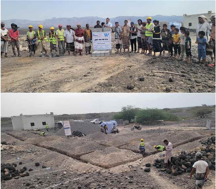 الندوة العالمية للشباب الإسلامي تضع حجر الأساس لمركز «هيلة البليهي» التنموي بخبر المراقشة بأبين
