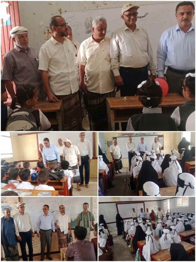 تدشين العام الدراسي الجديد في ردفان وسط حضور متميز للمعلمين والطلاب.. والمدير العام القطيبي يؤكد استمرار حافز المعلمين