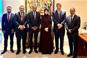 وزيرة الخارجية تلتقي السفير الإثيوبي غير المقيم لدى اليمن