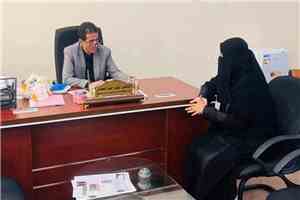 الوكيل العطاس يبحث مع رئيسة اللجنة الوطنية للمرأة بساحل حضرموت تعزيز التعاون ودعم قضايا المرأة