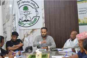 الأمين العام المساعد لمؤتمر حضرموت الجامع يرأس اجتماعًا استثنائيًا لرؤساء الهيئات التنفيذية واللجان الإعلامية بمديريات الساحل