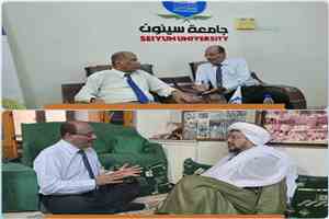التميمي يلتقي رئيس جامعة سيئون والمنصب الحبشي لتعزيز التوافق ووحدة الصف الحضرمي