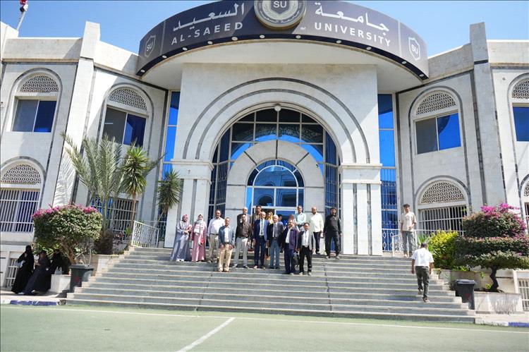 لجنة التقييم للتصنيف الوطني للجامعات اليمنية تزور جامعة السعيد بتعز