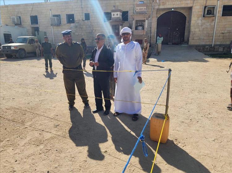 شرطة حضرموت الوادي والصحراء والنيابة العامة تنفذان حكم قصاص بالاعدام في المحكوم عليه جهاد لطفي سالم بامطرف