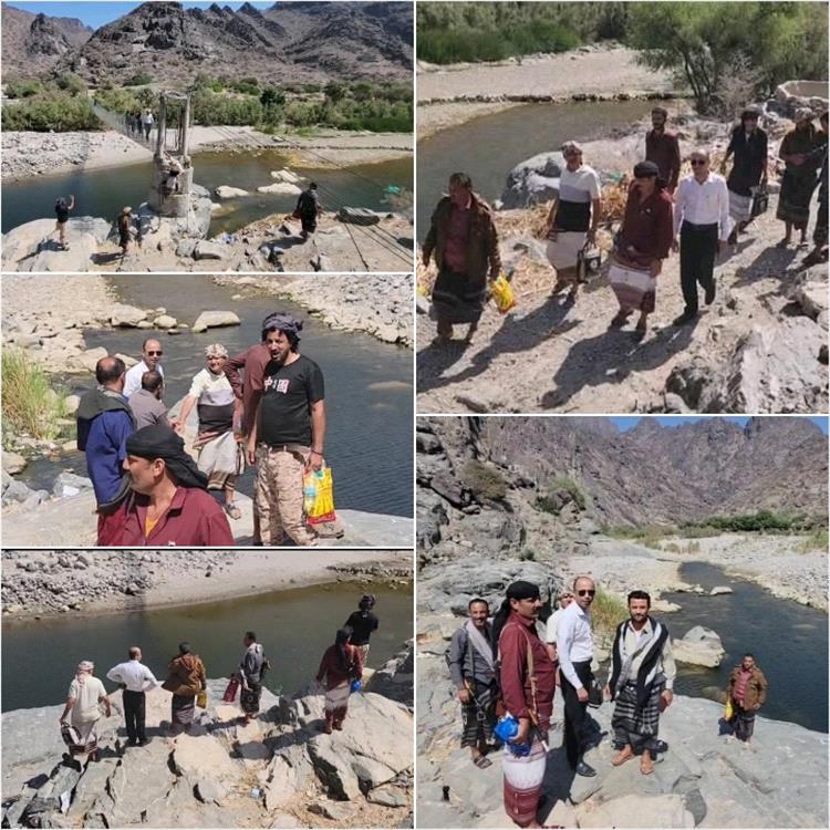 مدير عام حالمين يزور مناطق الهور ومركز وادي بناء ويطلع على إنجاز مشروع استكمال توصيل الكهرباء