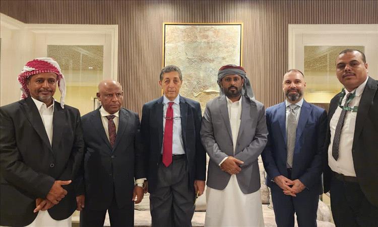 بن حبريش يبحث مع وفد من المعهد الأوروبي للسلام مستجدات الأوضاع وتحضيرات المؤتمر الجنوبي