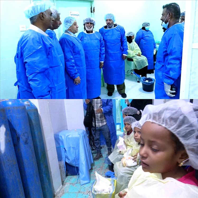 بدعم كويتي.. أمين عام المجلس المحلي بأبين يدشن مخيم جراحي مجاني لاستئصال اللوزتين في مستشفى زنجبار العام