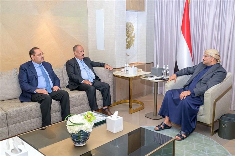 عضو مجلس القيادة طارق صالح يلتقي وزيري النقل وشؤون مجلسي النواب والشورى