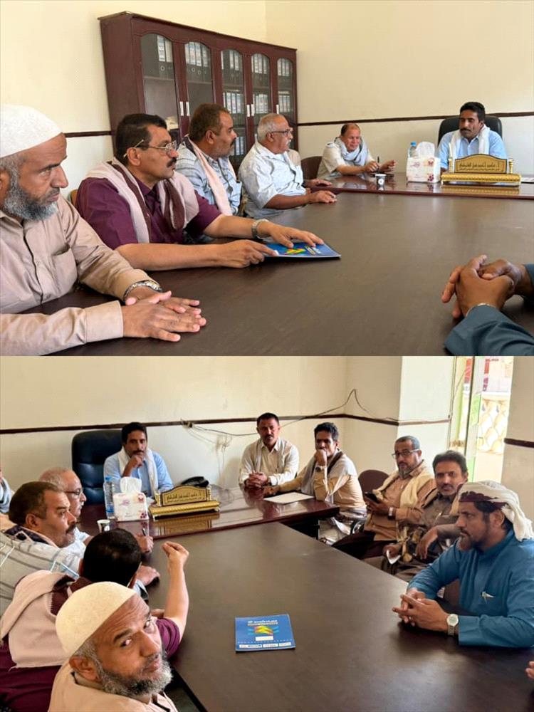 الطاهري يلتقي اللجنة المجتمعية لبحث أزمة الغاز المنزلي في بيحان