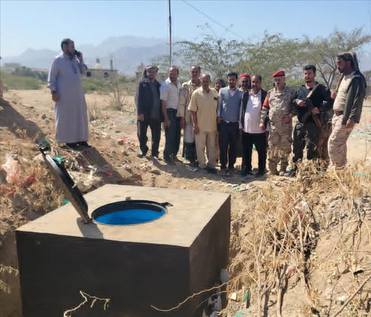 مدير عام قعطبة بكر الشاعري يتسلم المرحلة الأولى لمشروع المجاري والصرف الصحي بمدينة قعطبة