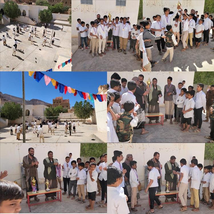 فريق الشجاعية يتوَّج بطلاً لدوري كرة الطائرة بمدرسة المجد للتعليم الأساسي بلنف بمديرية رخية