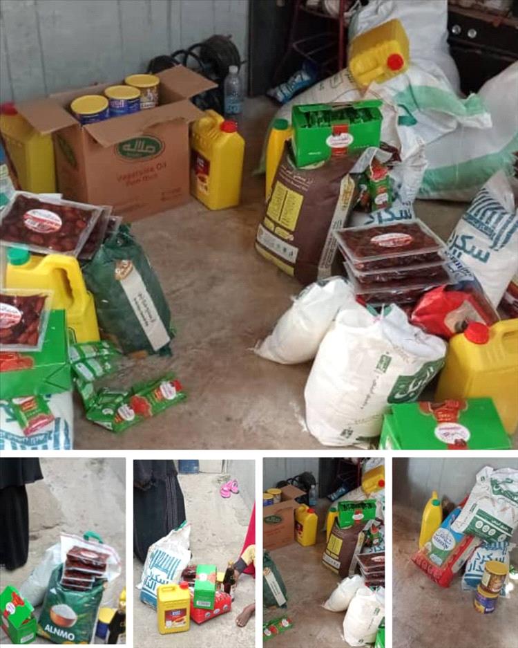 جمعية نساءالمسيمير  التنموية الخيرية تدشن توزيع السلة الغذائية الرمضانية في لحج