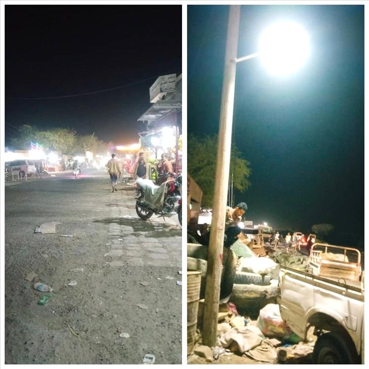 برعاية مباشرة من مدير عام المديرية.. الإنارة والنظافة أولوية حضارية في حبيل جبر