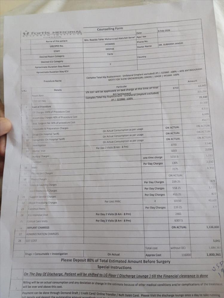 مناشدة إنسانية لاستكمال تكاليف علاج مريض بالسرطان في الهند