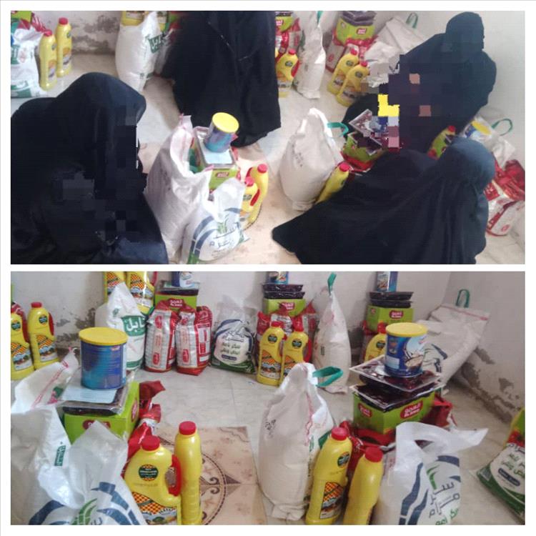 مركز الأمل لتدريب وتأهيل ذوي الهمم يوزع سلل غذائية بدعم من إتحاد الجمعيات والمؤسسات في عدن
